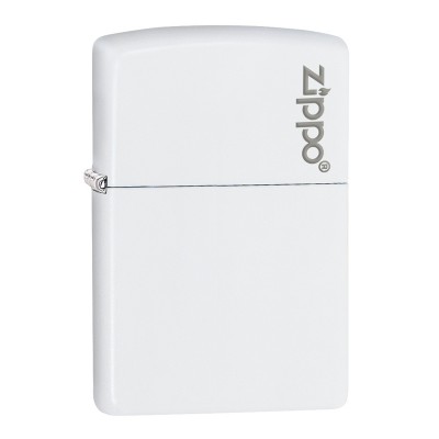 ZIPPO BIANCO MATTE CON LOGO COD.214ZL